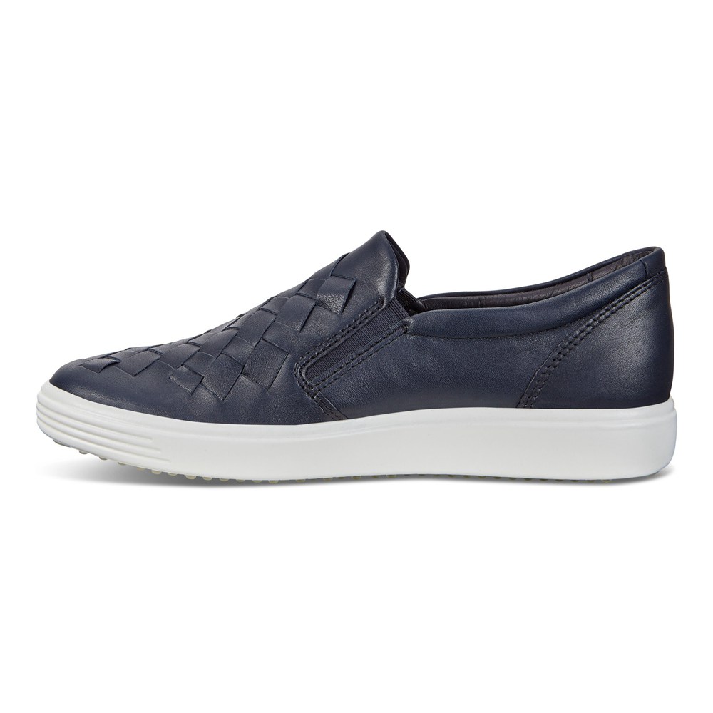 ECCO Womens Sneakers Navy - Soft 7 - IWY-621508